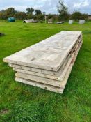 6No. 16Ft x 4Ft Concrete Panels, 4