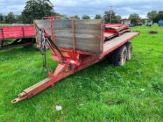 Vintage F W Petit 13Ft Tandem Axle Drop Side Trailer