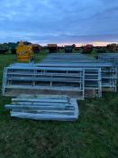 Internal Lambing Pens - 4No. IAE Adjustable Horizontal Rail Sheep Feed Barriers