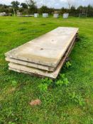 5No. 16Ft x 4Ft Concrete Panels, 4