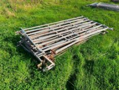 Quantity 6ft galvanised sheep hurdles
