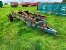 Single axle trailer chassis