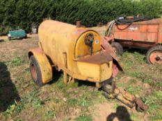 Trailed single axle bowser on 7.5R16 wheels and tyres