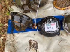 Pair Caterpillar work lights