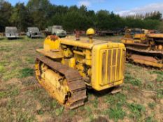 1940 Caterpillar D2 narrow gauge metal tracked crawler with 12