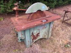Saw bench, PTO driven