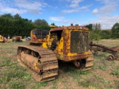 Caterpillar D7 metal tracked crawler with 22