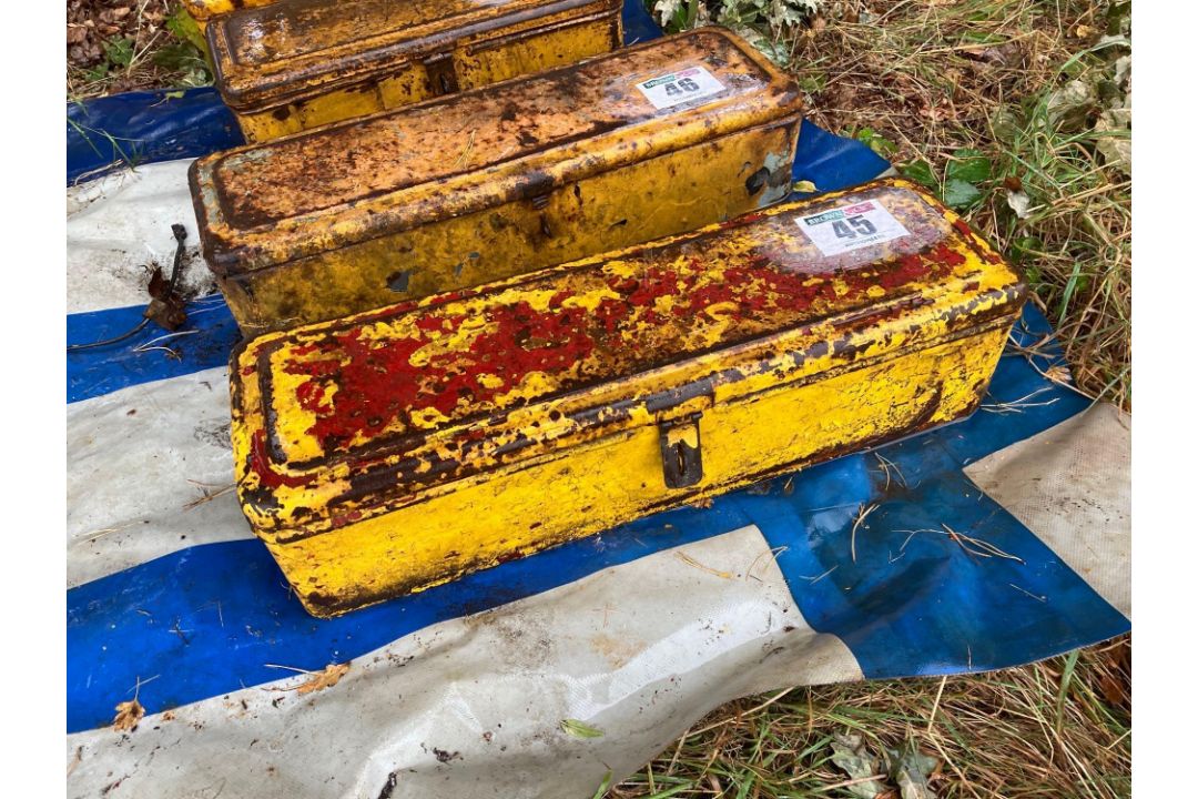 Caterpillar tool box and contents