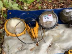 Pair Caterpillar work lights