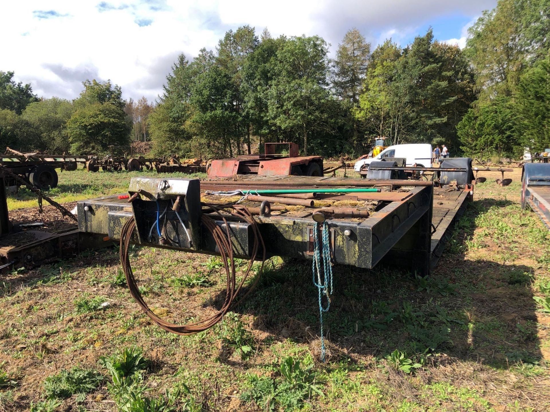 Swan neck single axle trailer with 20ft body - Image 3 of 6