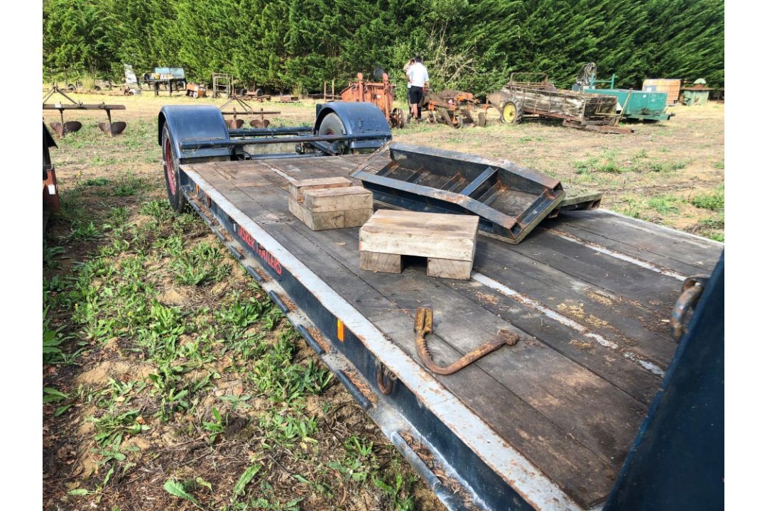 Tasker Trailers single axle swan neck trailer with 16ft bed, hydraulic winch and front dolly on 10.0 - Image 3 of 3