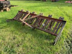 Massey Ferguson 9ft 11 leg c-tine cultivator, linkage mounted