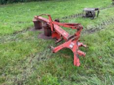 Bamfords twin drum mower, linkage mounted. Spares or repairs