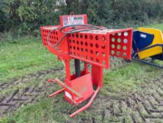 Browns Log-Chop wood guillotine, linkage mounted. Serial No: 70605