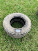 Pair 7.50-16 tyres only