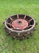 Pair spade lug wheels