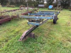 Single axle trailer frame