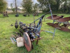 Ransomes No9 RSLD 2 furrow long board trailed match plough