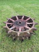 Pair spade lug wheels