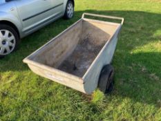 Feed barrow. No VAT.