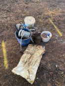 Qty of pegs and nails and a jack