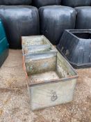 Galvanised water trough