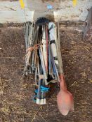 Drain rods and post hole digger