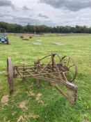 Cast iron trailed cultivator. No VAT