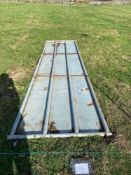 Heavy duty galvanised steel 14ft barn door