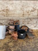 Qty of misc drainage material