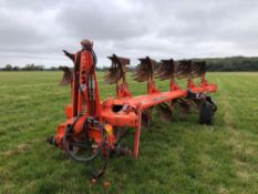 2016 Kuhn MultiMaster 153 6f (5f+1f) reversible plough with skimmers, hydraulic vari-width. Serial N