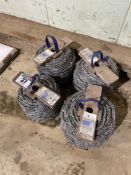 4No rolls of barbed wire