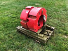 Pair Fendt 600kg rear wheel weights