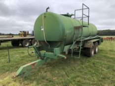 2006 Bailey 12,000l stainless steel bowser with Honda 3