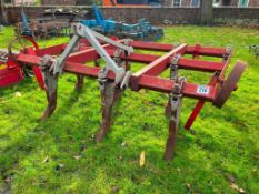 1968 Massey Ferguson 2.45m 10 leg chisel plough c/w 13 new points Manual in the office