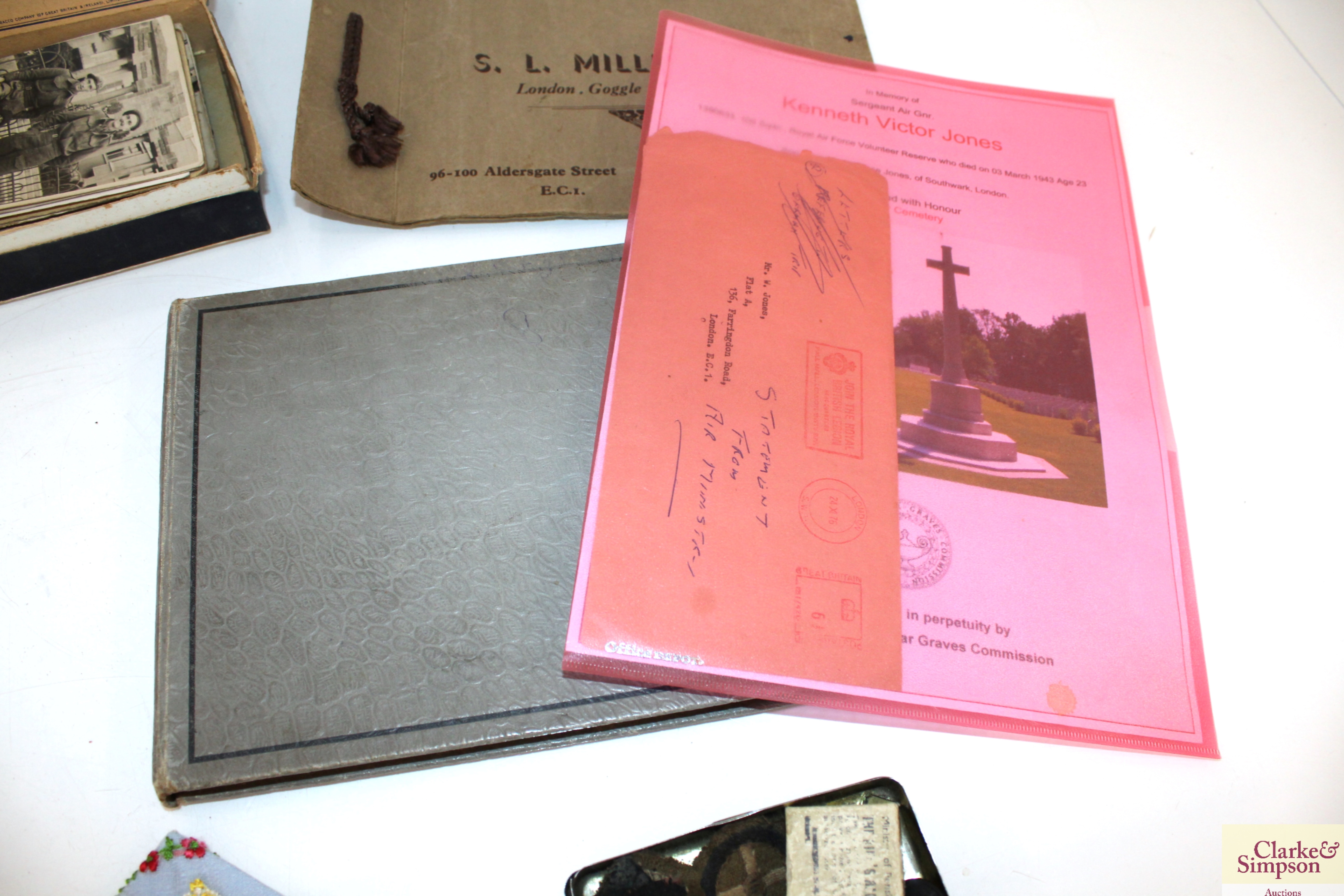 Two WWII groups of medals and ephemera relating to - Image 14 of 15