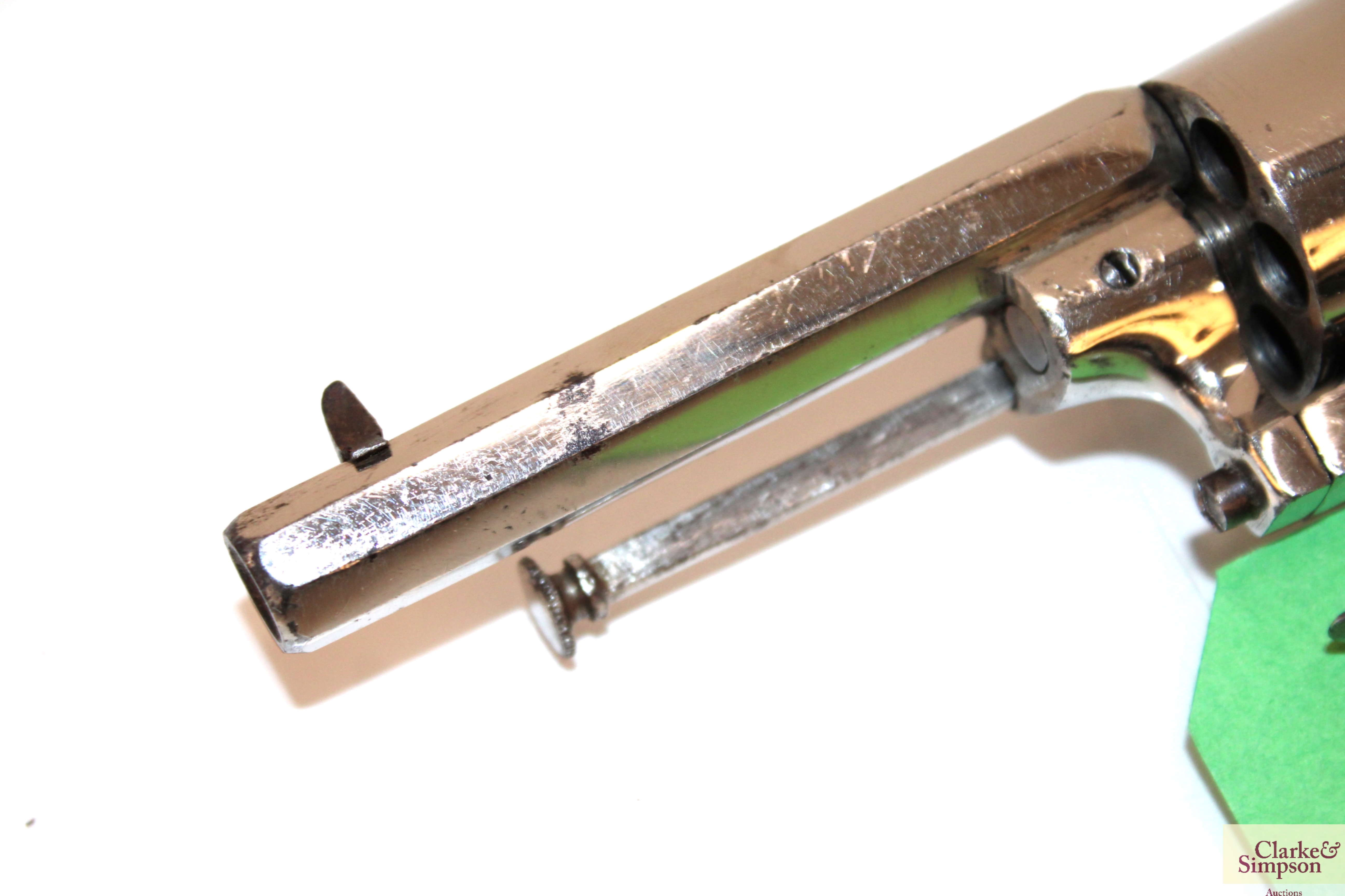 A 7mm pin fire six shot revolver, complete with al - Image 6 of 8