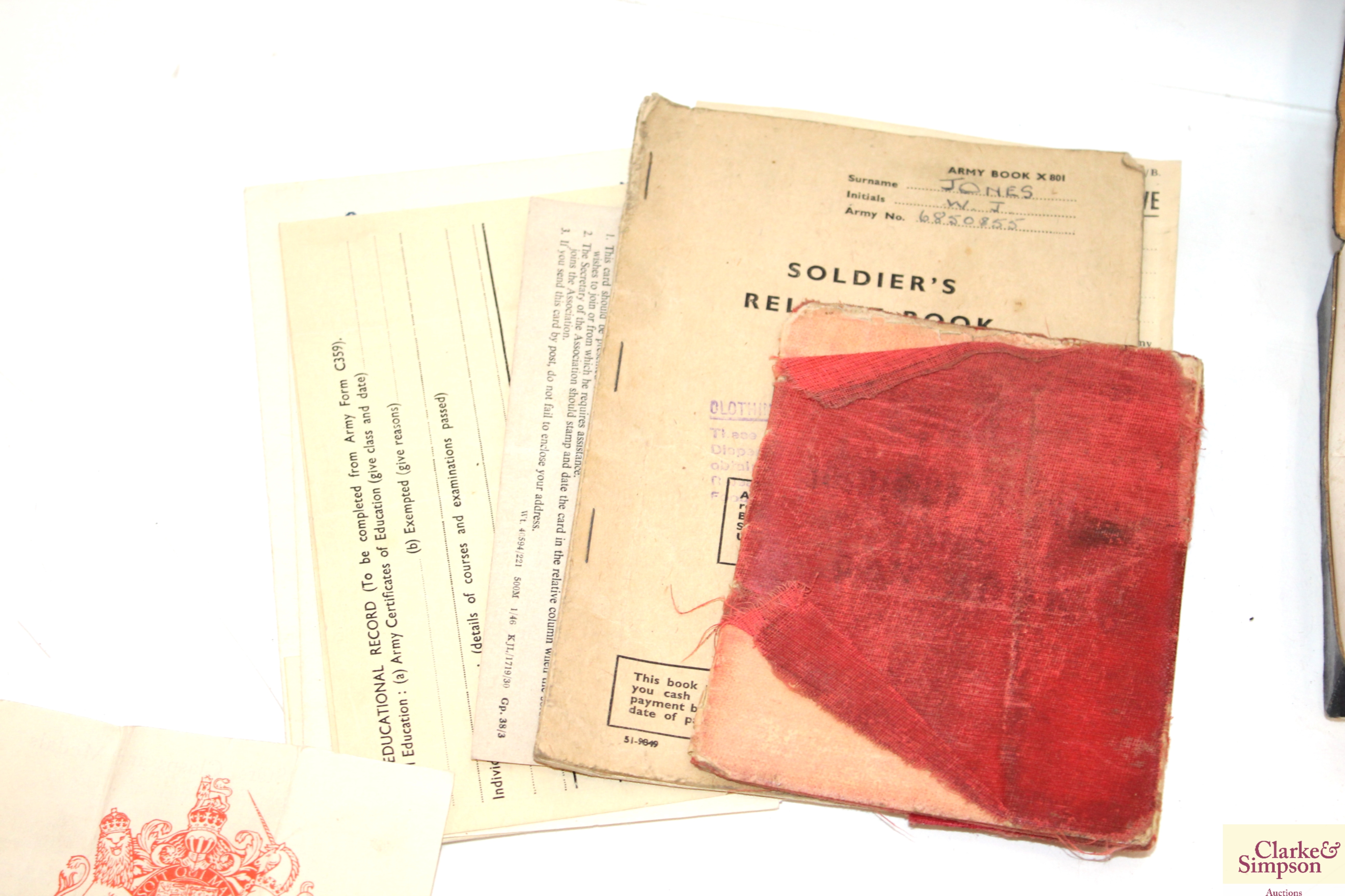 Two WWII groups of medals and ephemera relating to - Image 3 of 15