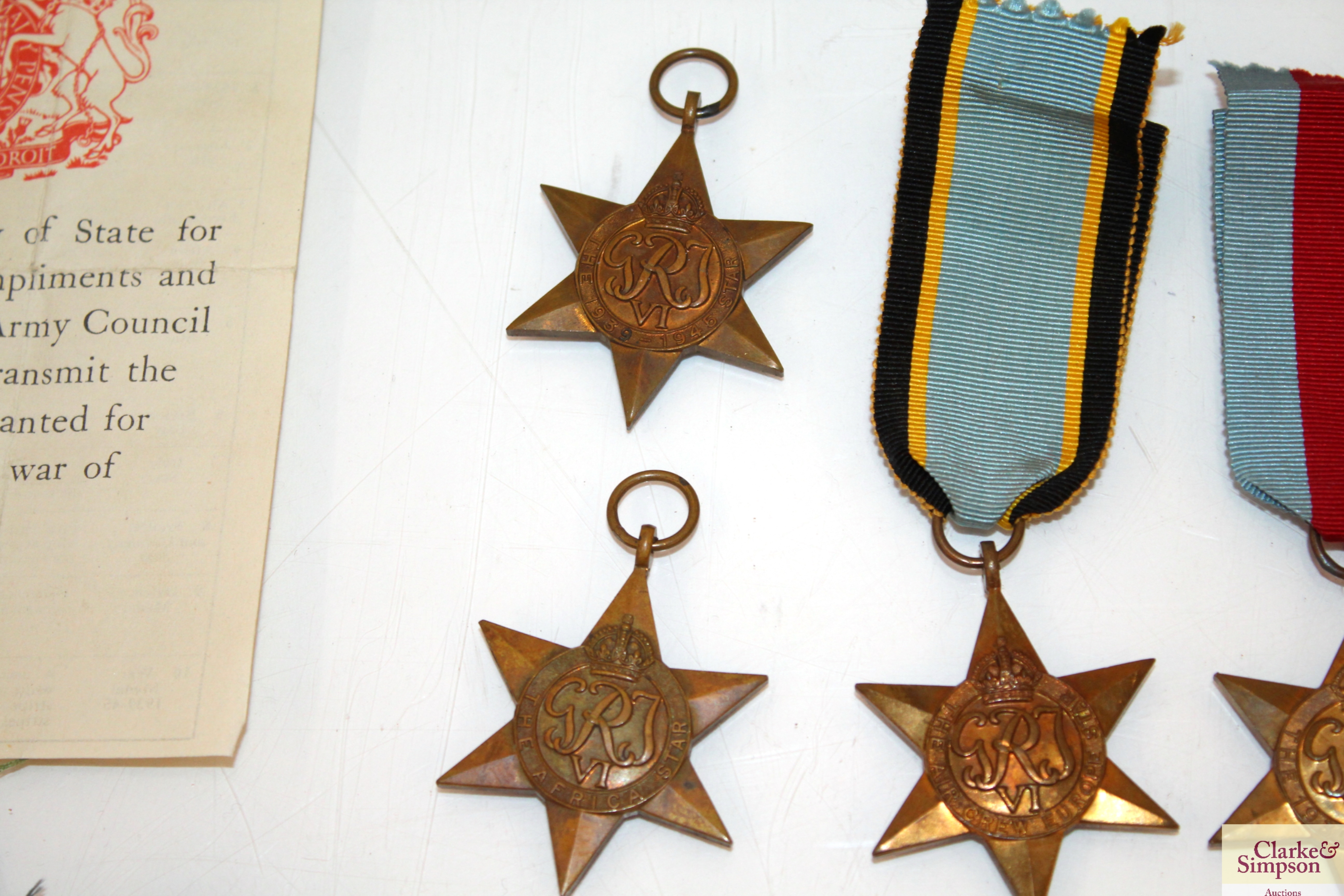 Two WWII groups of medals and ephemera relating to - Image 5 of 15
