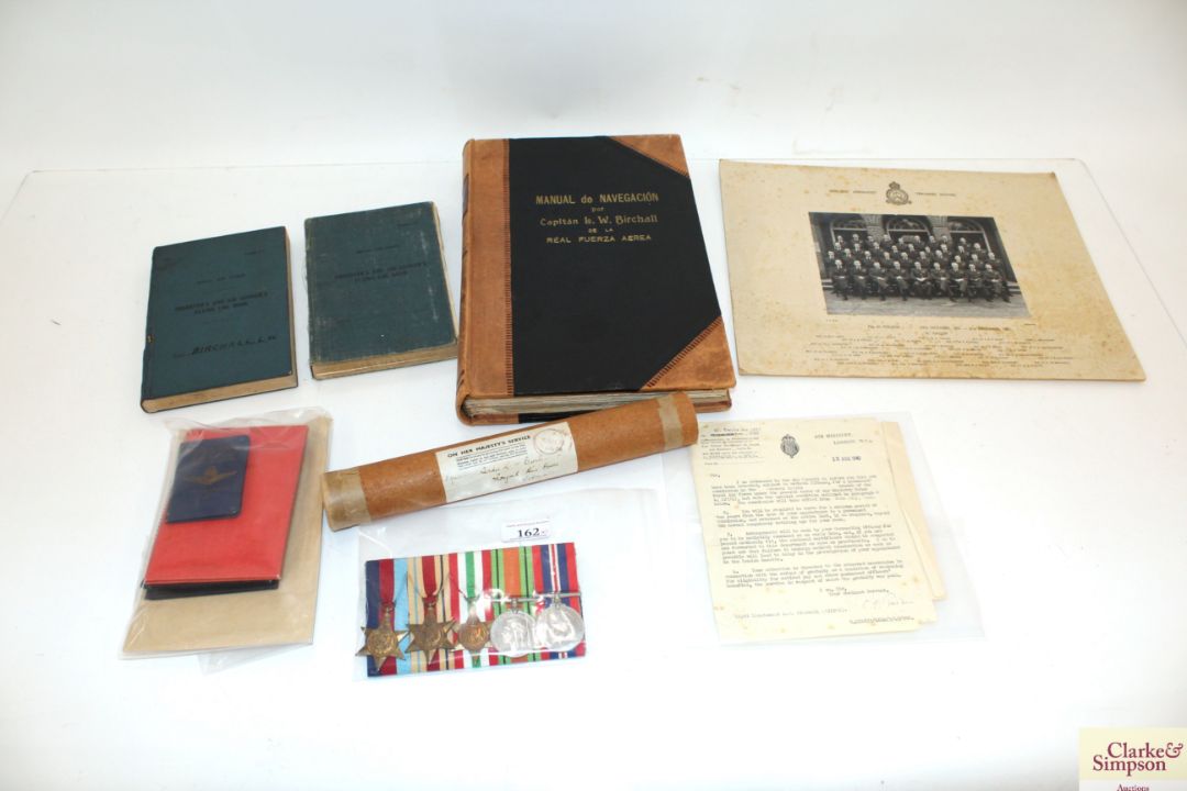 Two R.A.F. WWII log books to F/Lieut L.W. Birchall - Image 1 of 10