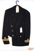 A Royal Navy mess dress uniform with lieutenant in