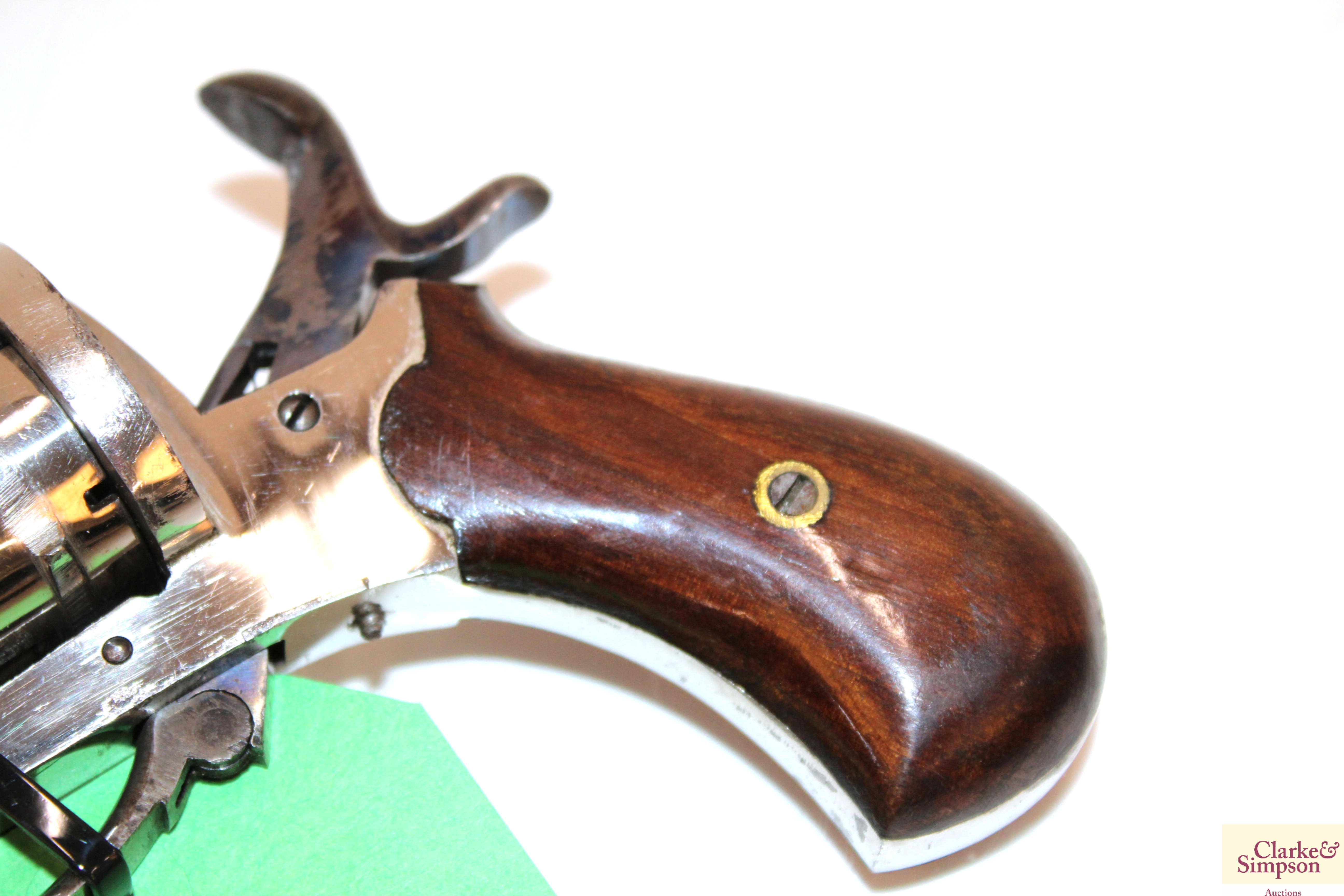 A 7mm pin fire six shot revolver, complete with al - Image 8 of 8