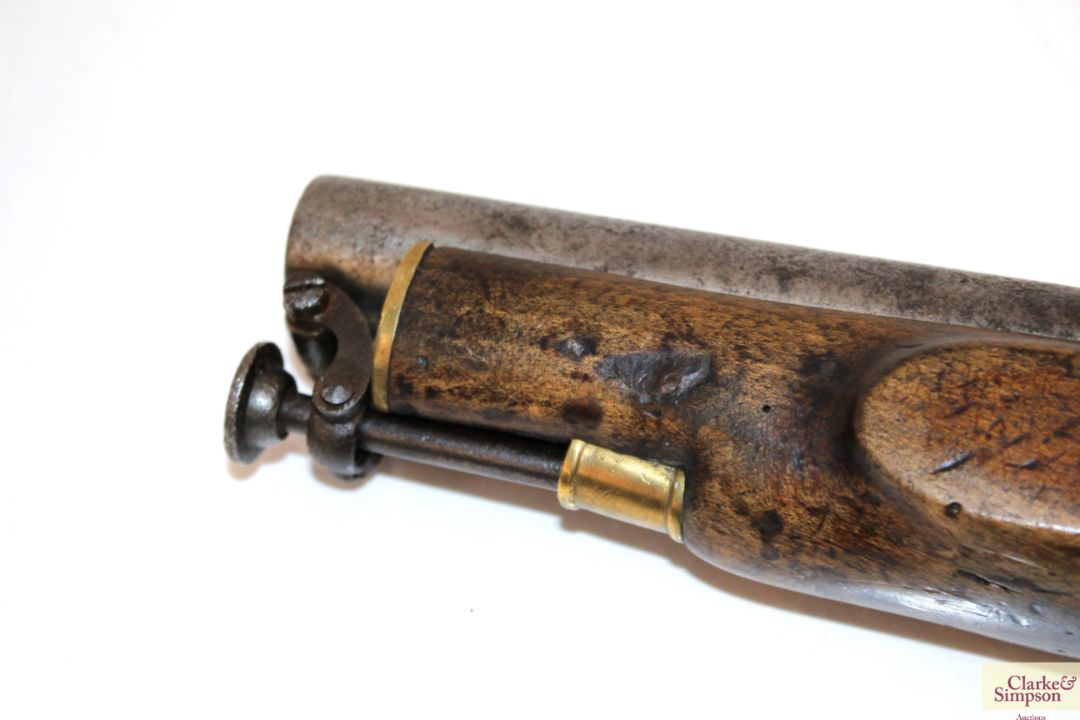 A pair of 1842 model percussion coast guard pistol - Image 17 of 21