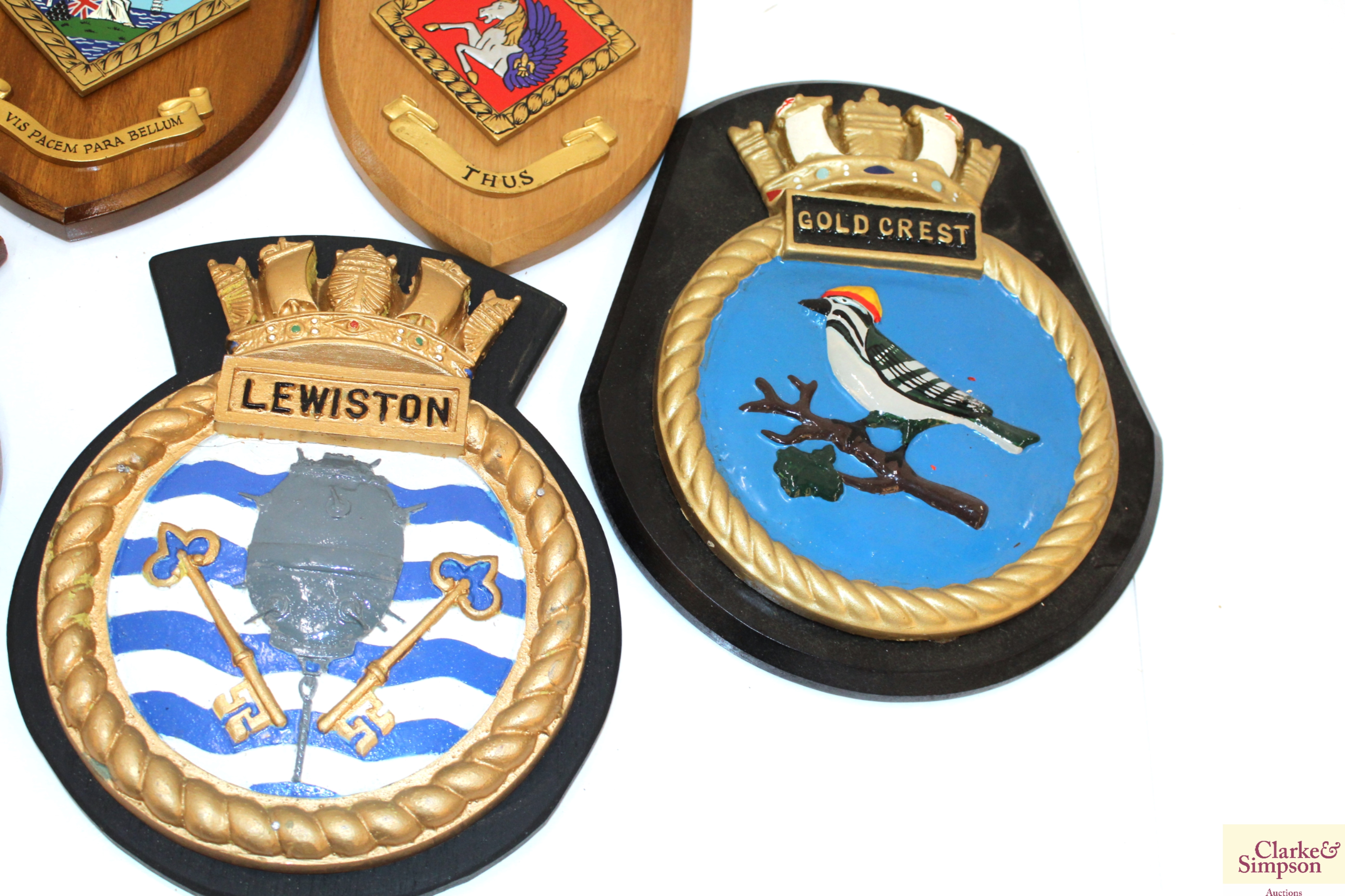 Twenty various Naval interest plaques - Image 12 of 12
