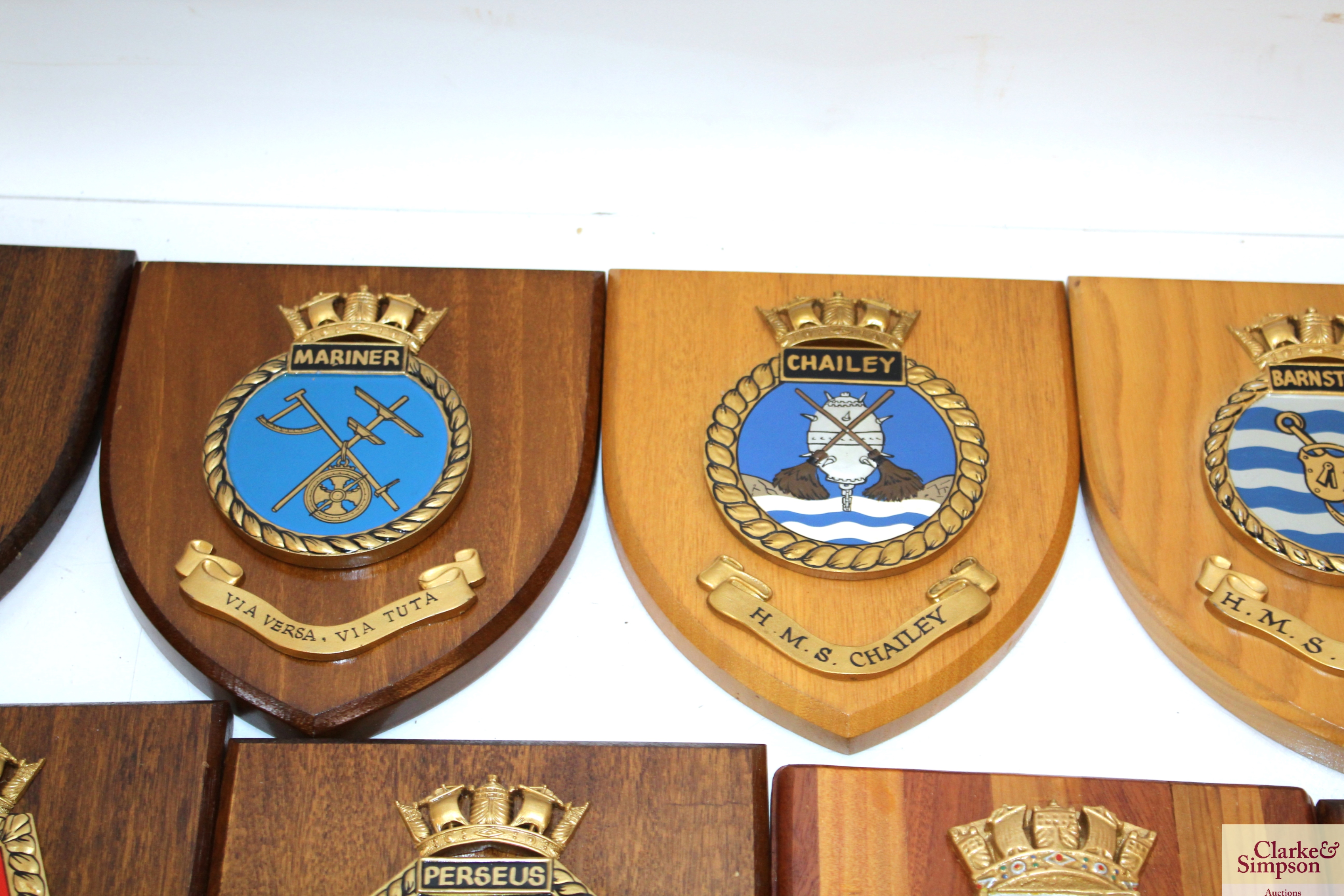 Twenty various Naval interest plaques - Image 3 of 12