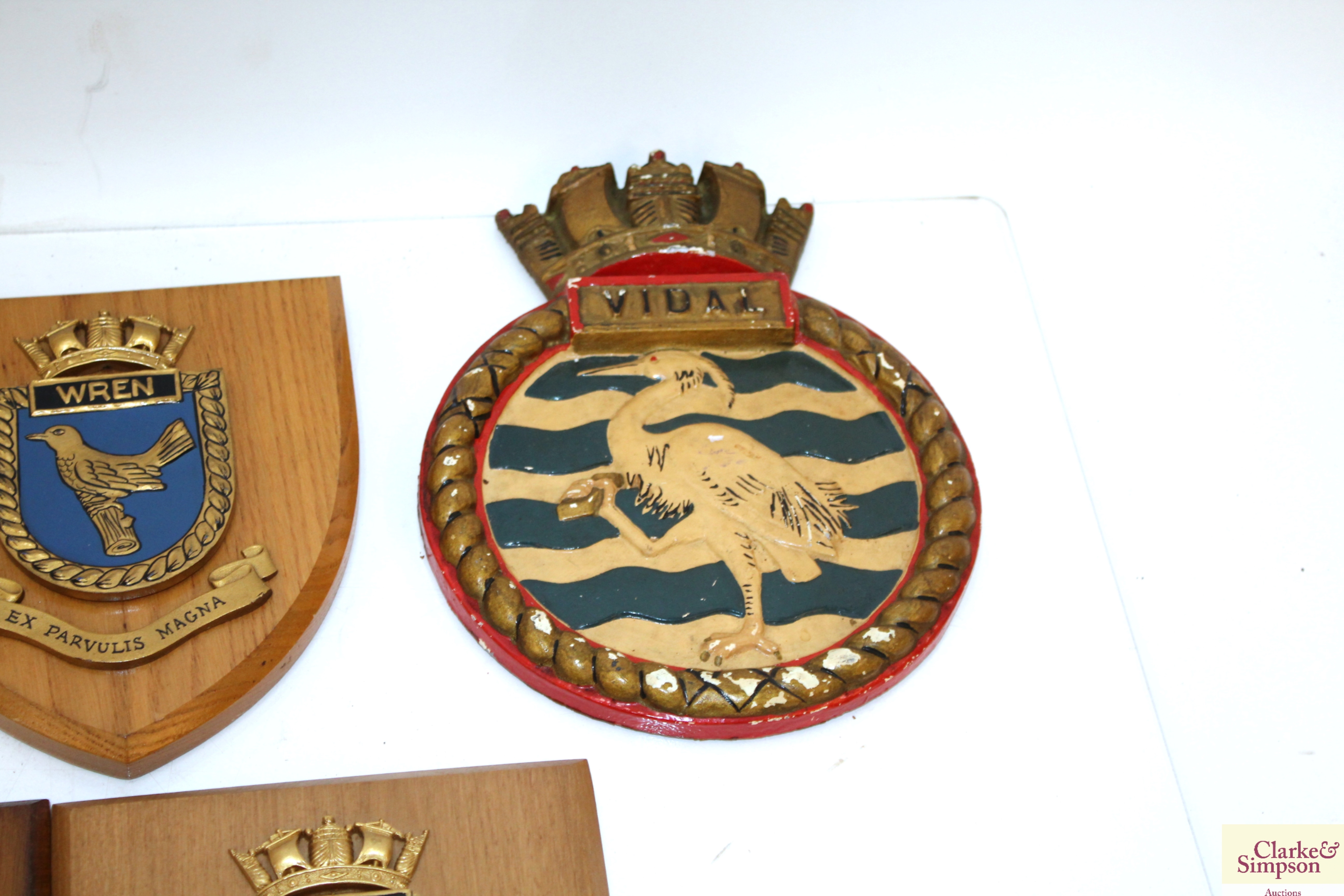 Twenty various Naval interest plaques - Image 5 of 12