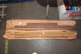 A quantity of OO Gauge track on cork base; and anothe