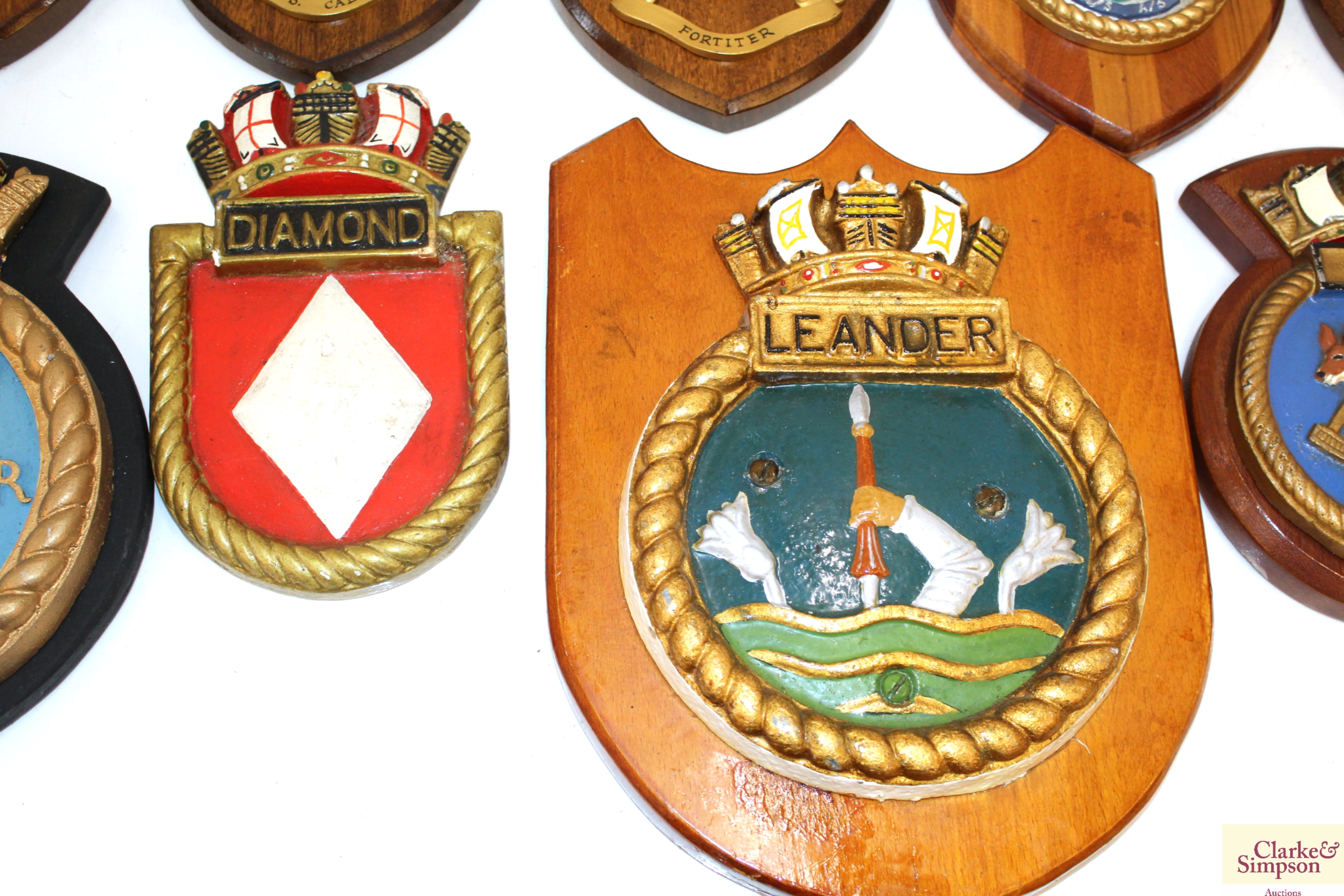 Twenty various Naval interest plaques - Image 10 of 12