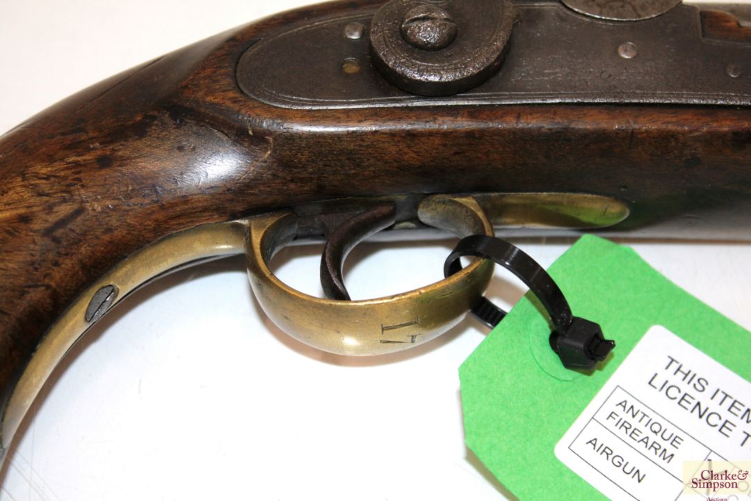 A pair of 1842 model percussion coast guard pistol - Image 15 of 21