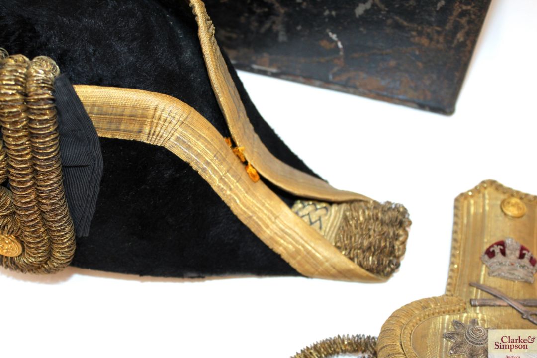 An early 20th Century Naval bicorn hat by Gieves L - Image 4 of 20
